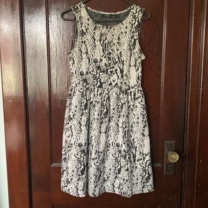 Black and White Pocket Dress